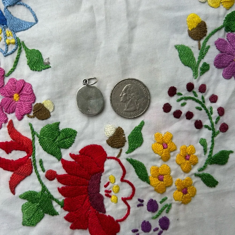 Sterling Silver 925 Chrome Heart Style Pendant (2 for $40) PRICE FIRM - Picture 2 of 2